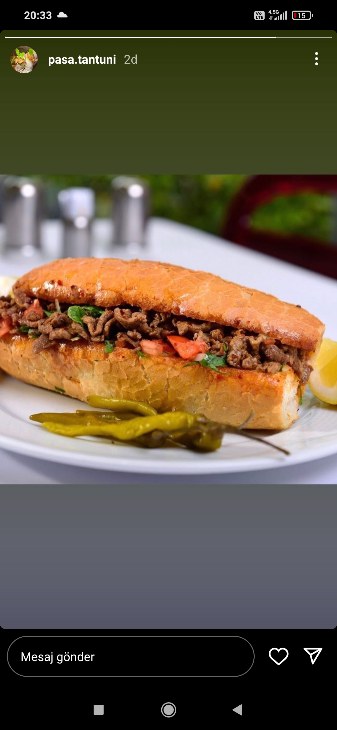 Et Tantuni (Yarım Ekmek)