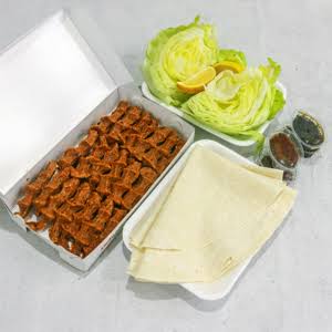 Çiğköfte 200gr (marul,limon, acı sos, nar ekşisi,2 lavaş): 45₺