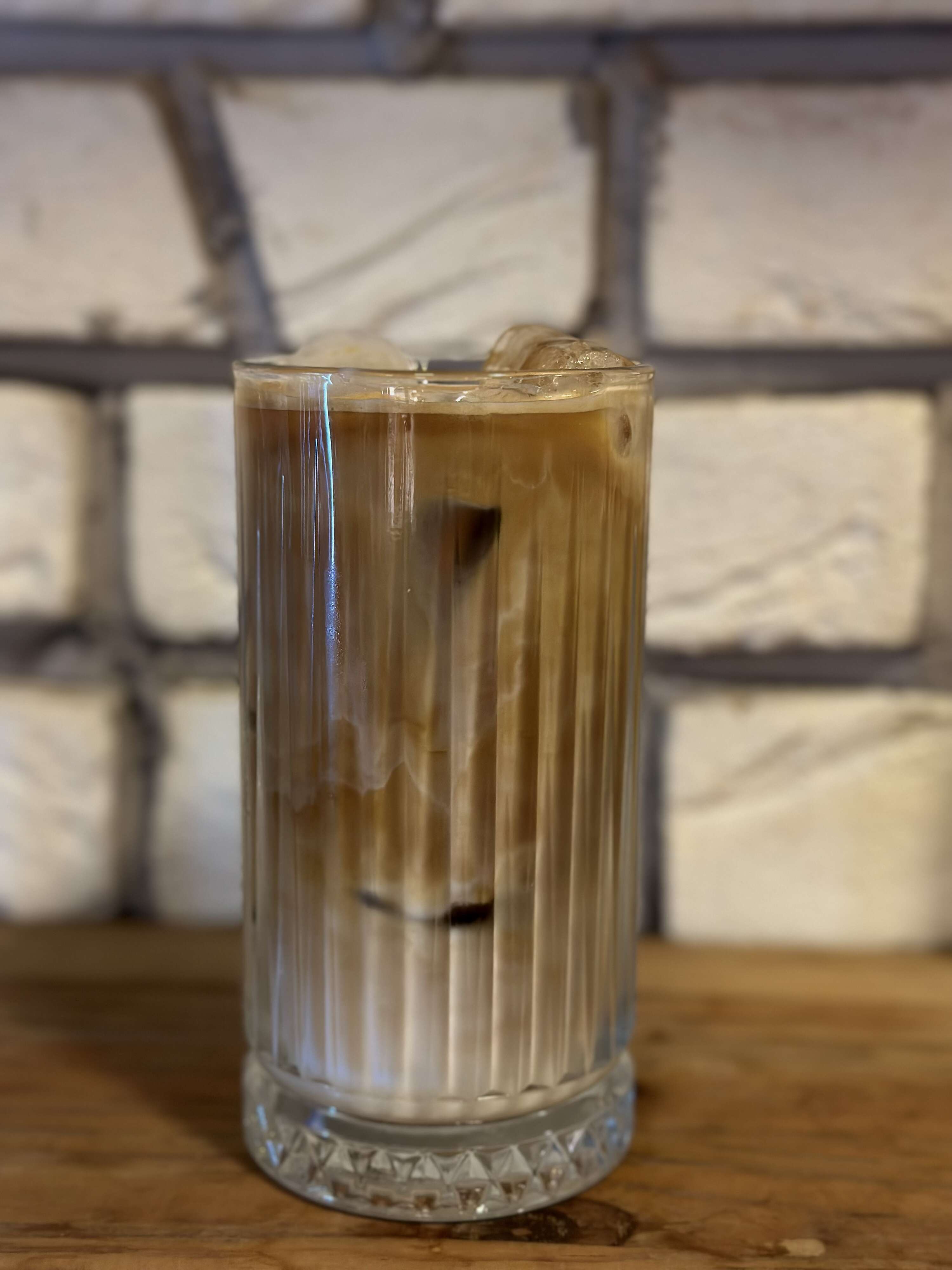 Iced caramel latte
