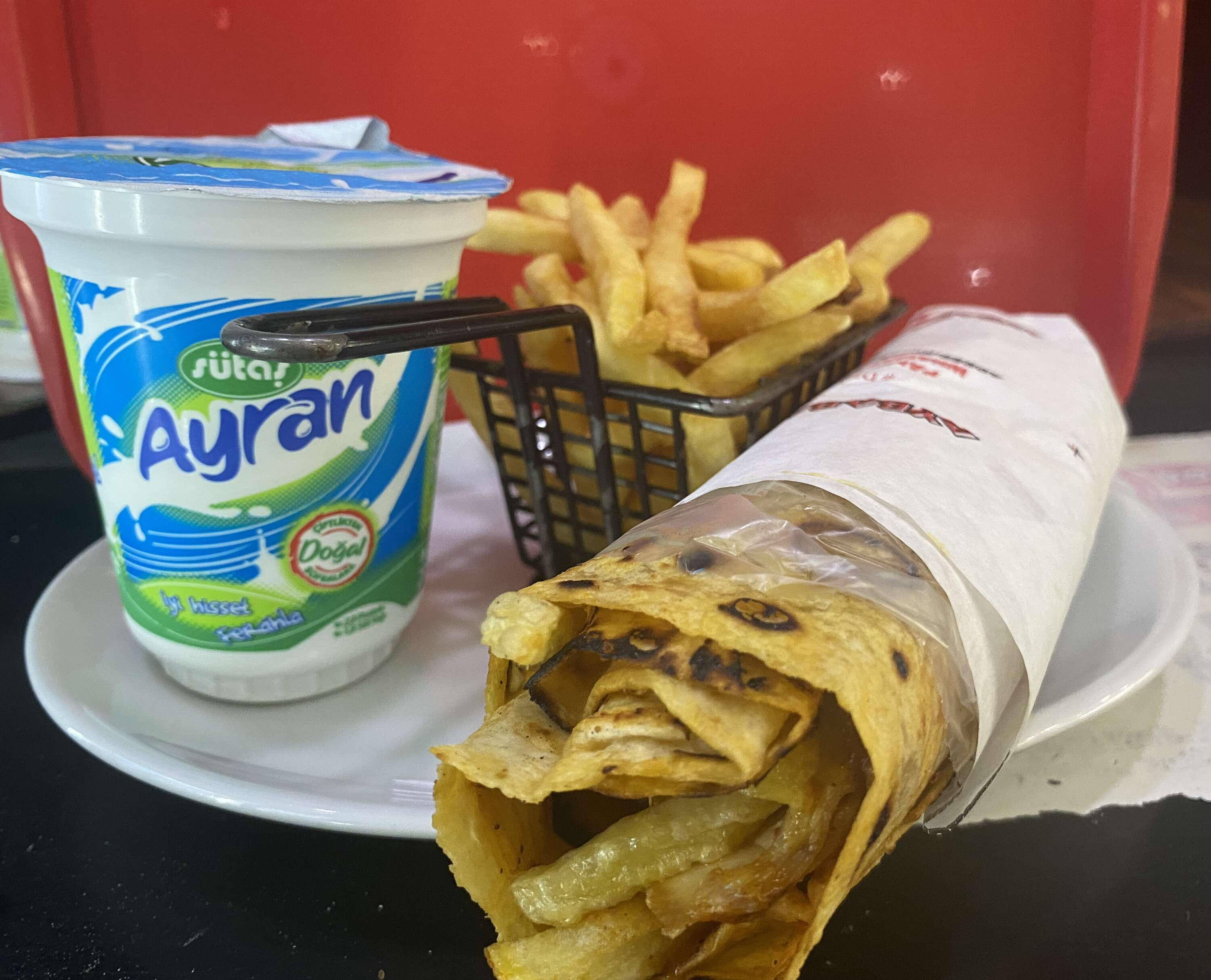 TAVUK DÜRÜM PATATES AYRAN