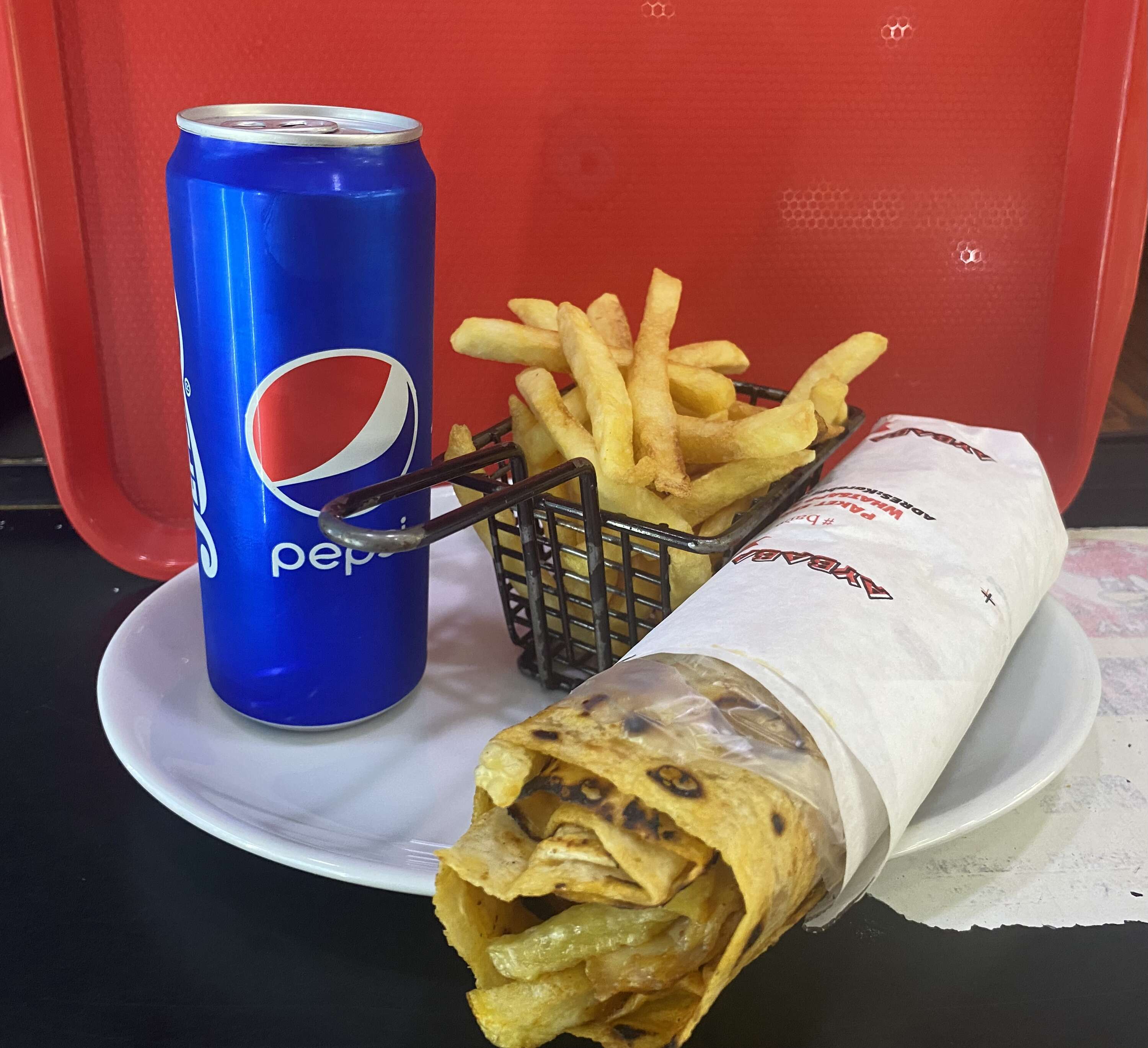 TAVUK DÜRÜM PATATES KOLA