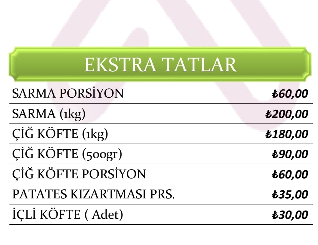 EKSTRA TATLAR