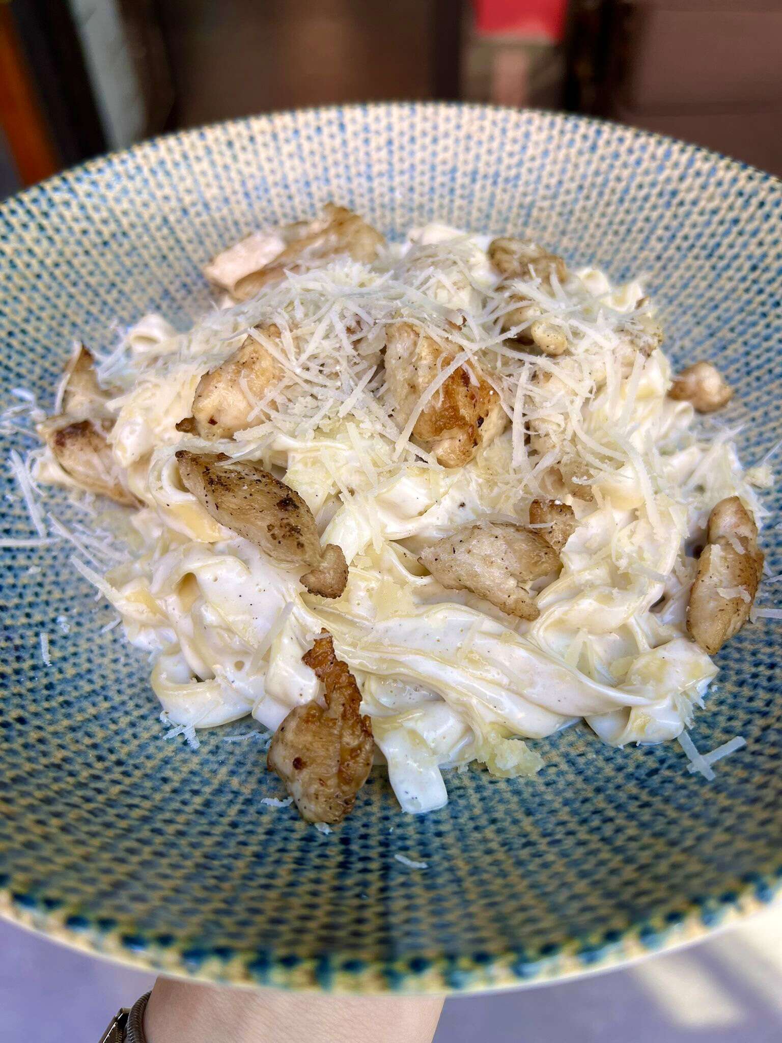 Chicken Alfredo Tagliatelle