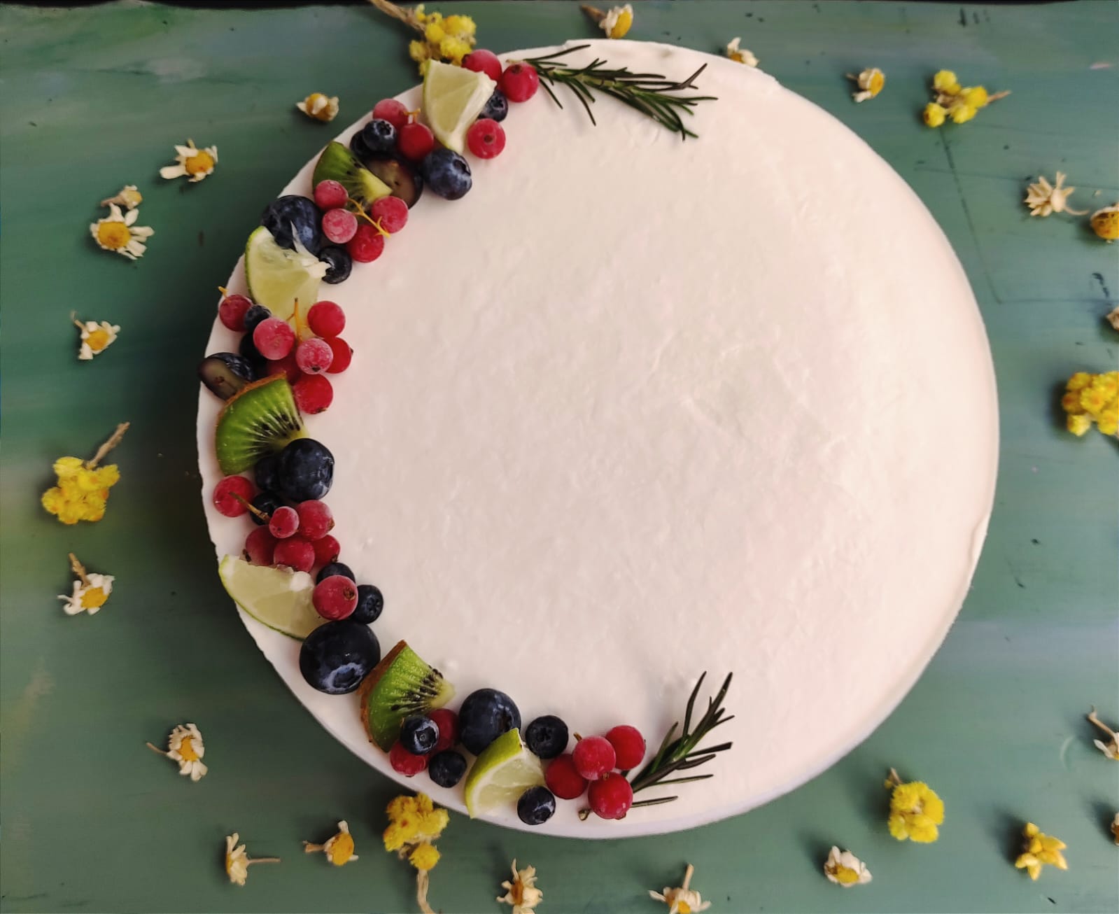 Limonlu raw vegan cheesecake