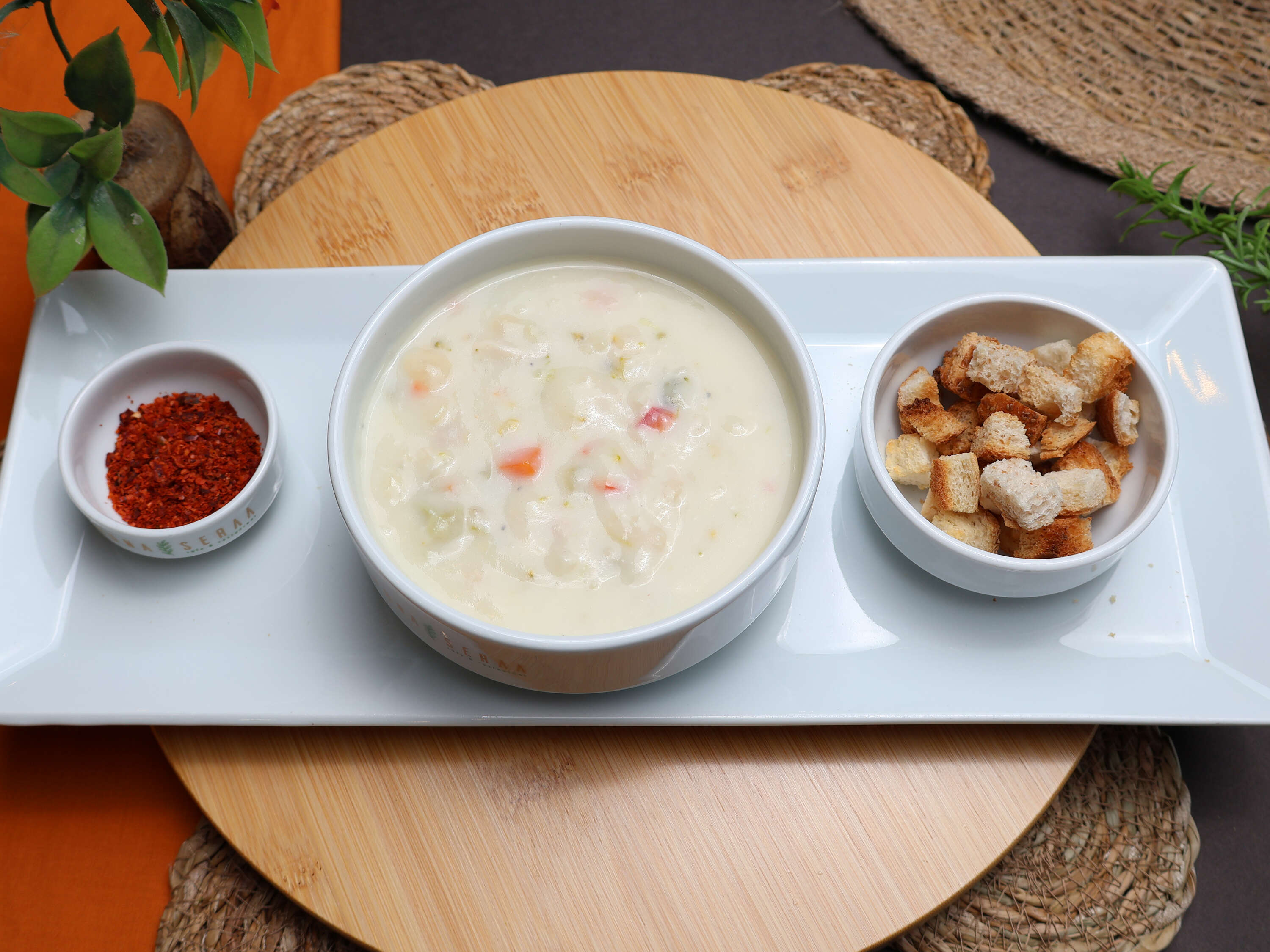 Sebzeli Kremali Tavuk Çorbası