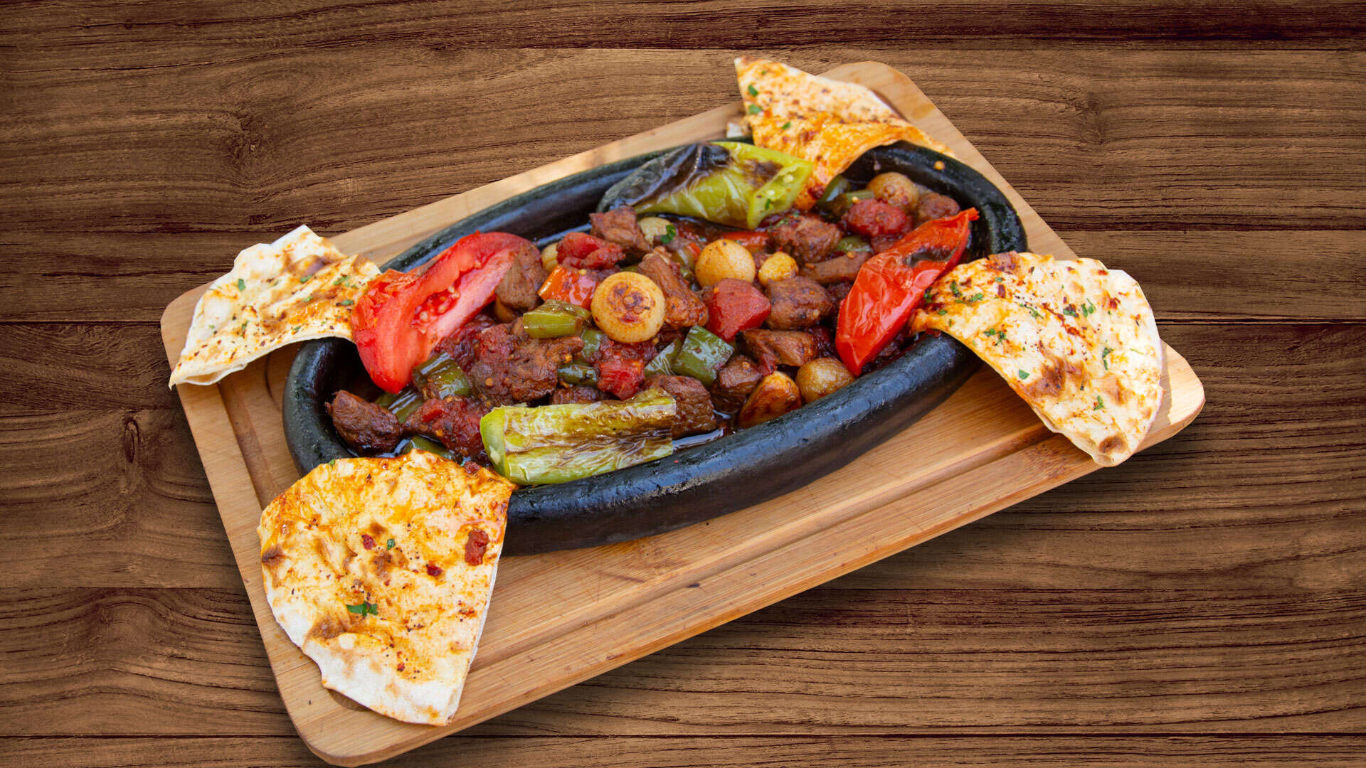 Shepherd’s sauté on a clay tile