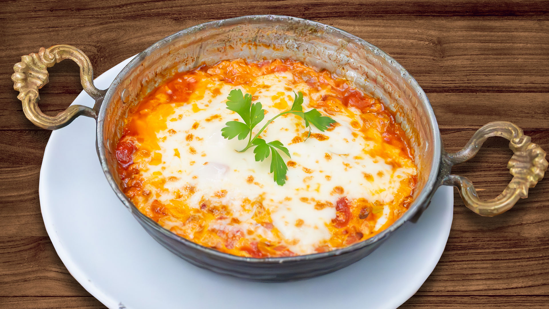 Menemen with kaşar cheese