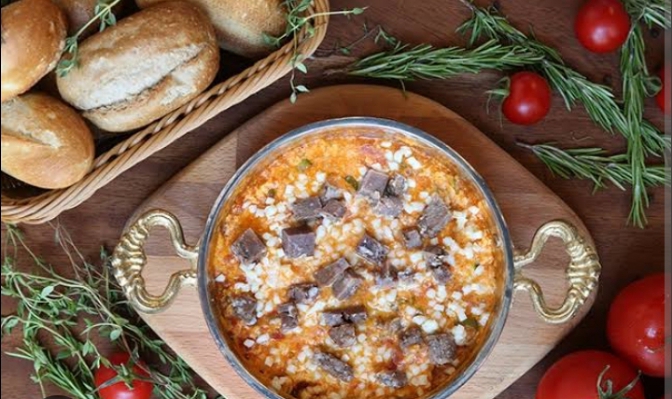 Menemen with kavurma