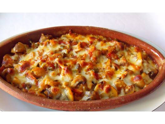 Kiremitte Tavuk Kaşar