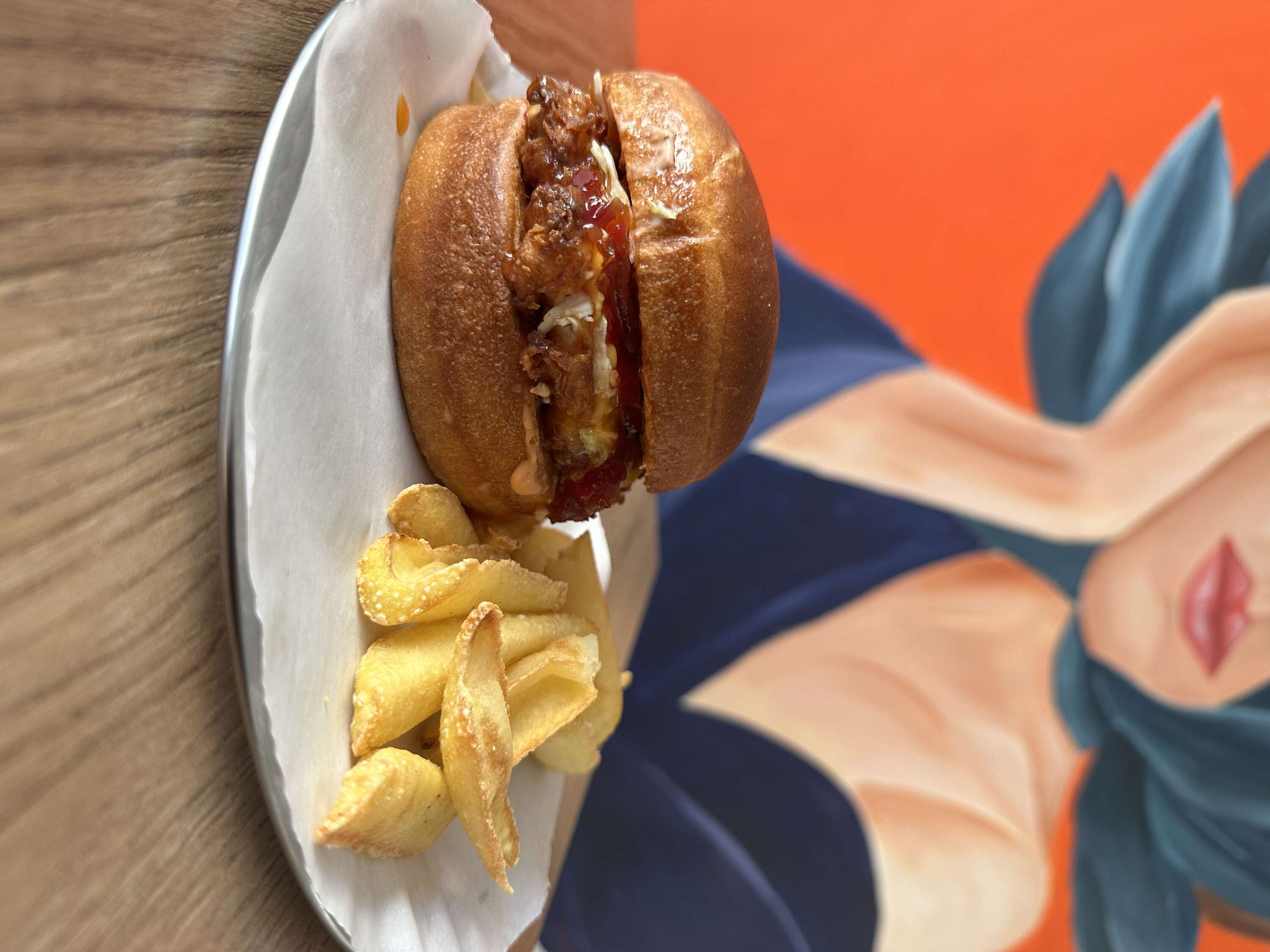 Jam Fried Chicken Burger