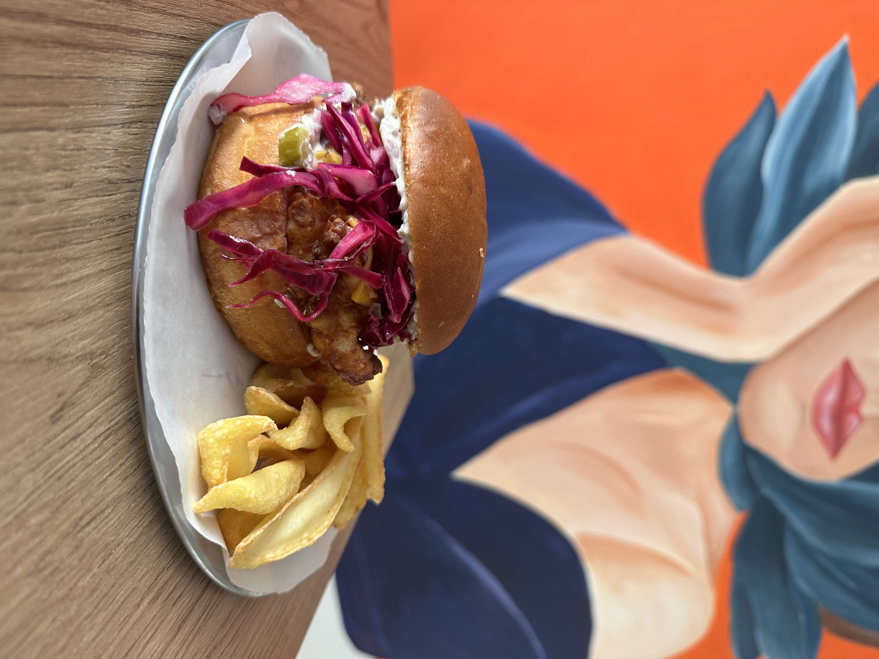 Tartar Fried Chicken Burger