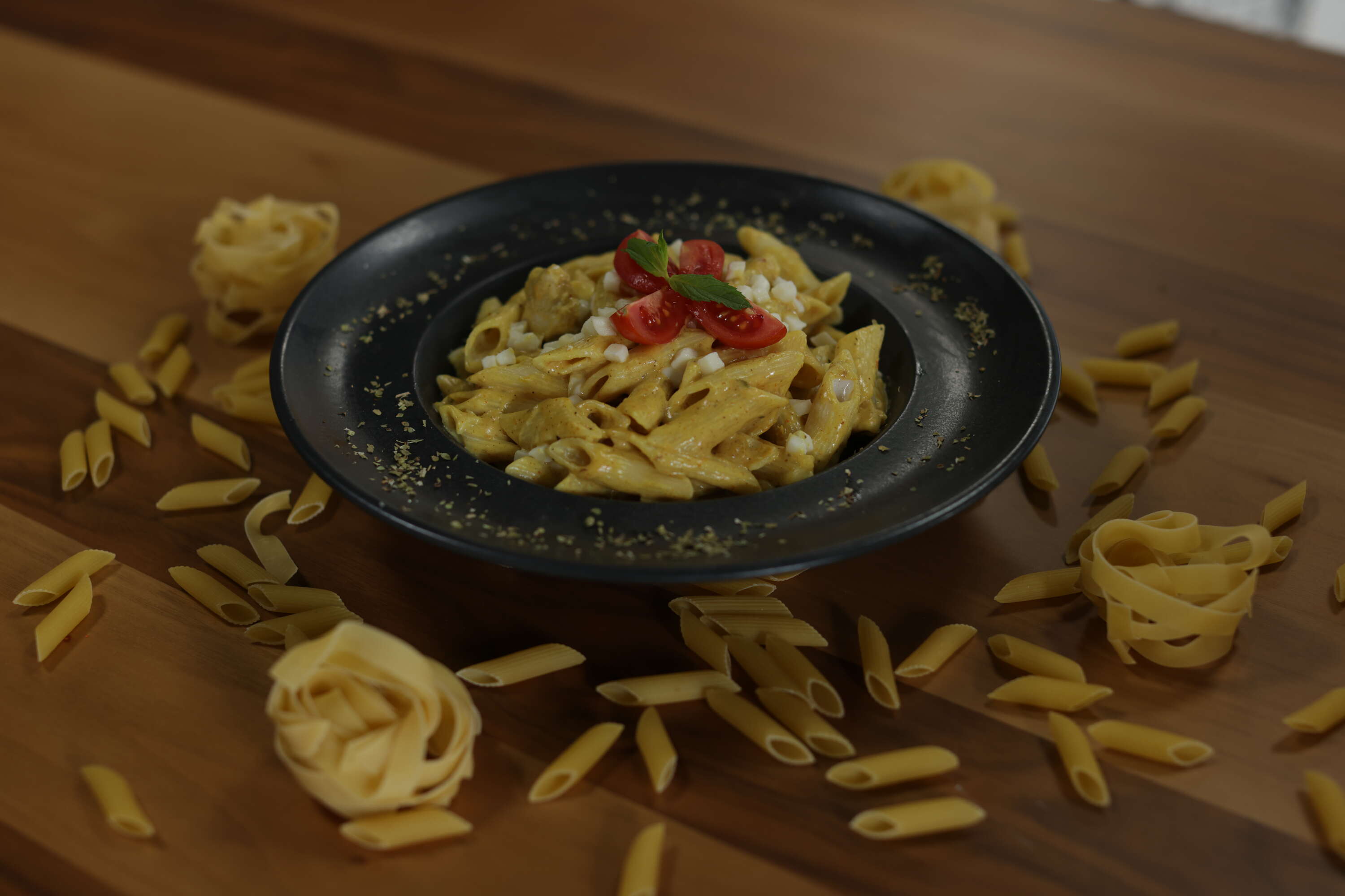 Curry sauce pasta