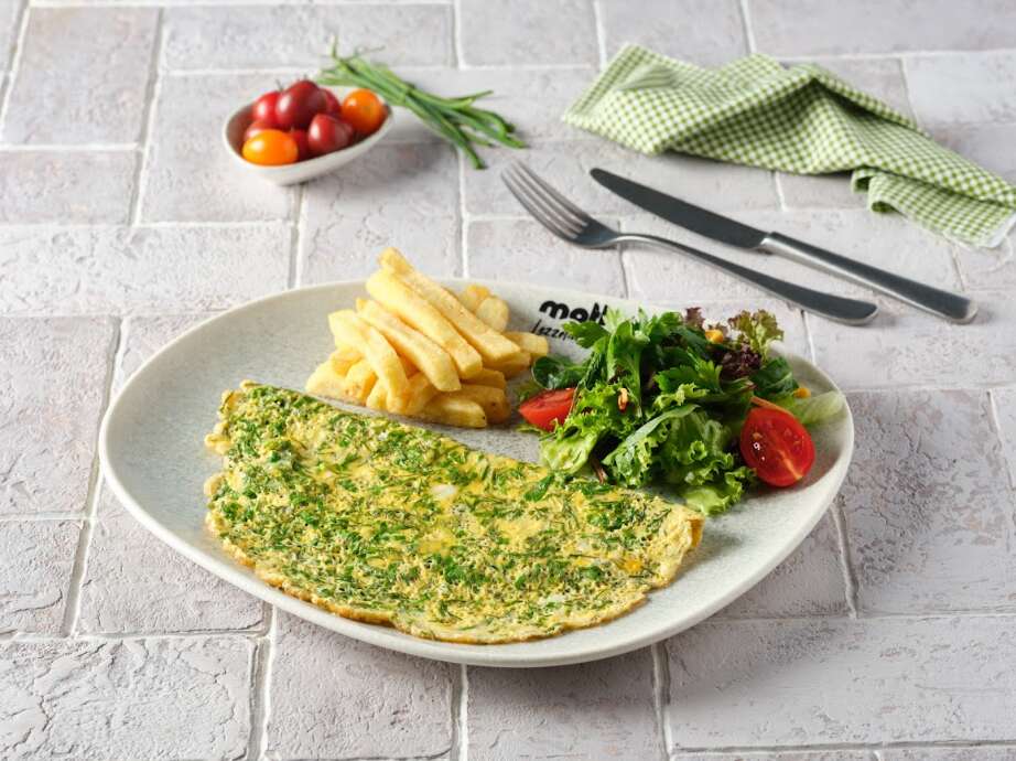 Fresh-herb green omelette