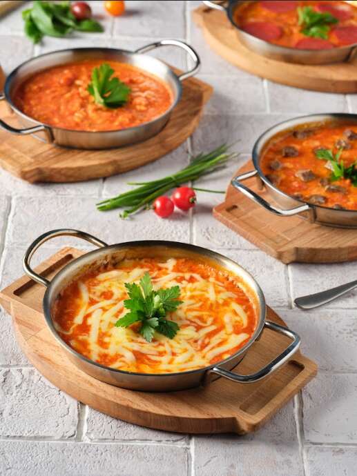 Menemen with kaşar cheese