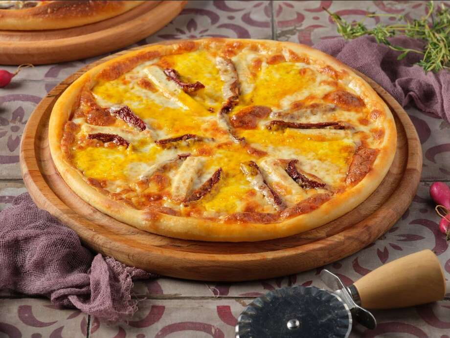 Four-cheese pizza