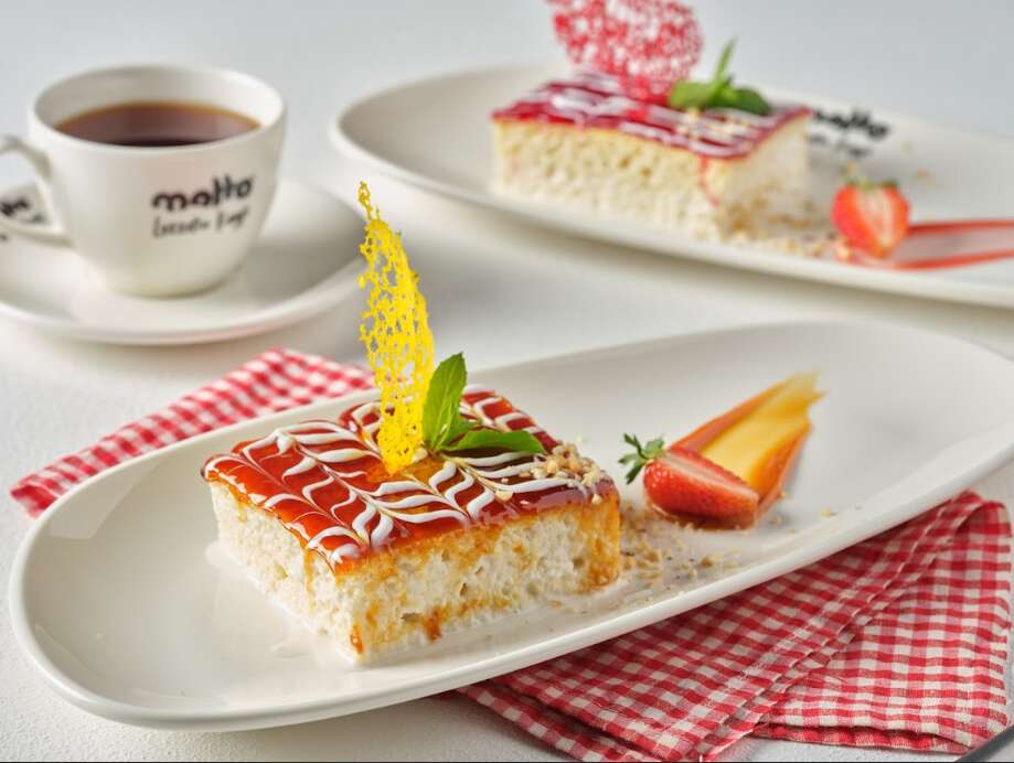 Caramel tres leches cake