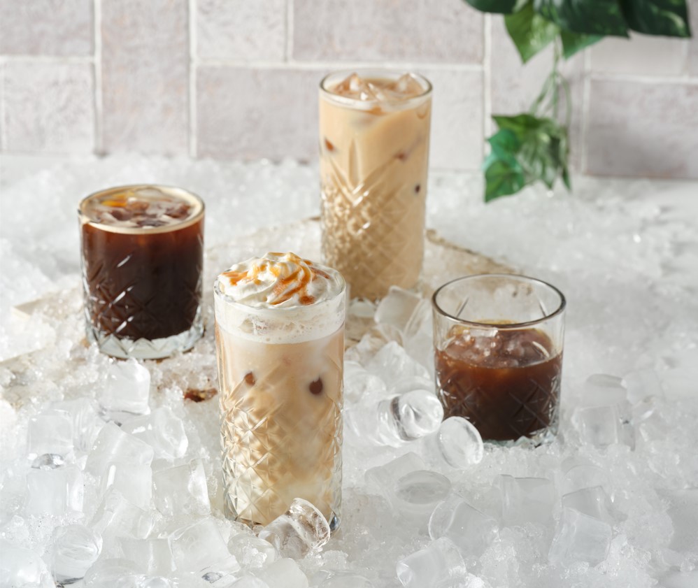 Flavored iced latte