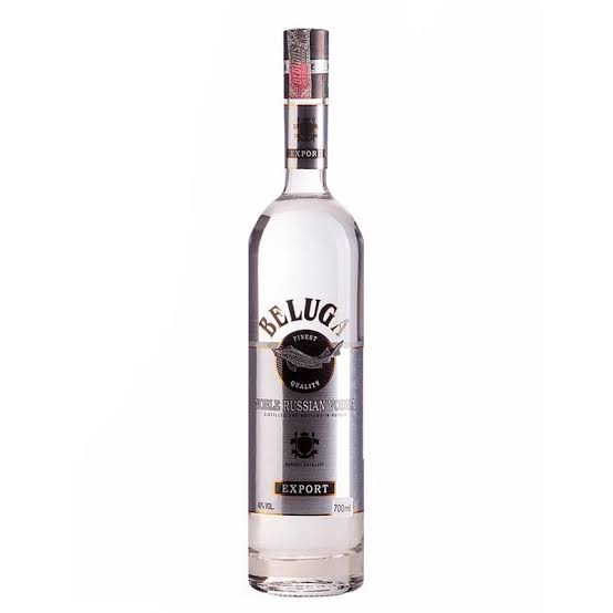Beluga 70 cl vodka, luxury snacks, cashews, chocolate, fruit, Red Bull, soda and cola