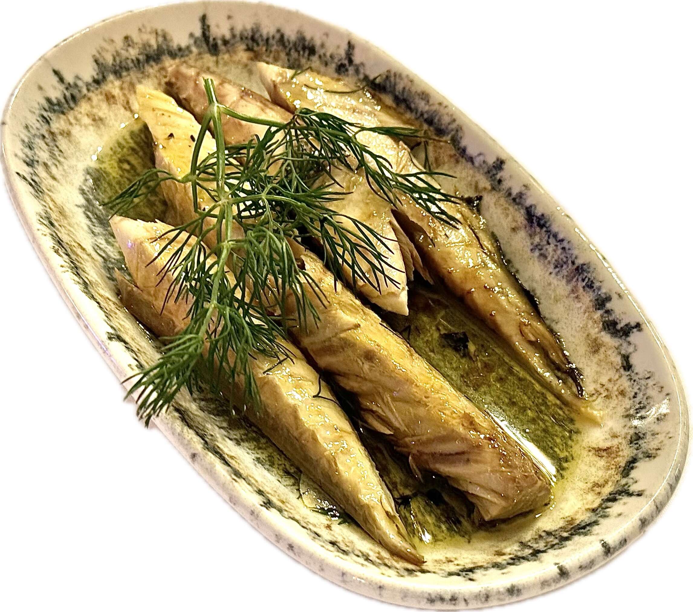 Mackerel with soy sauce