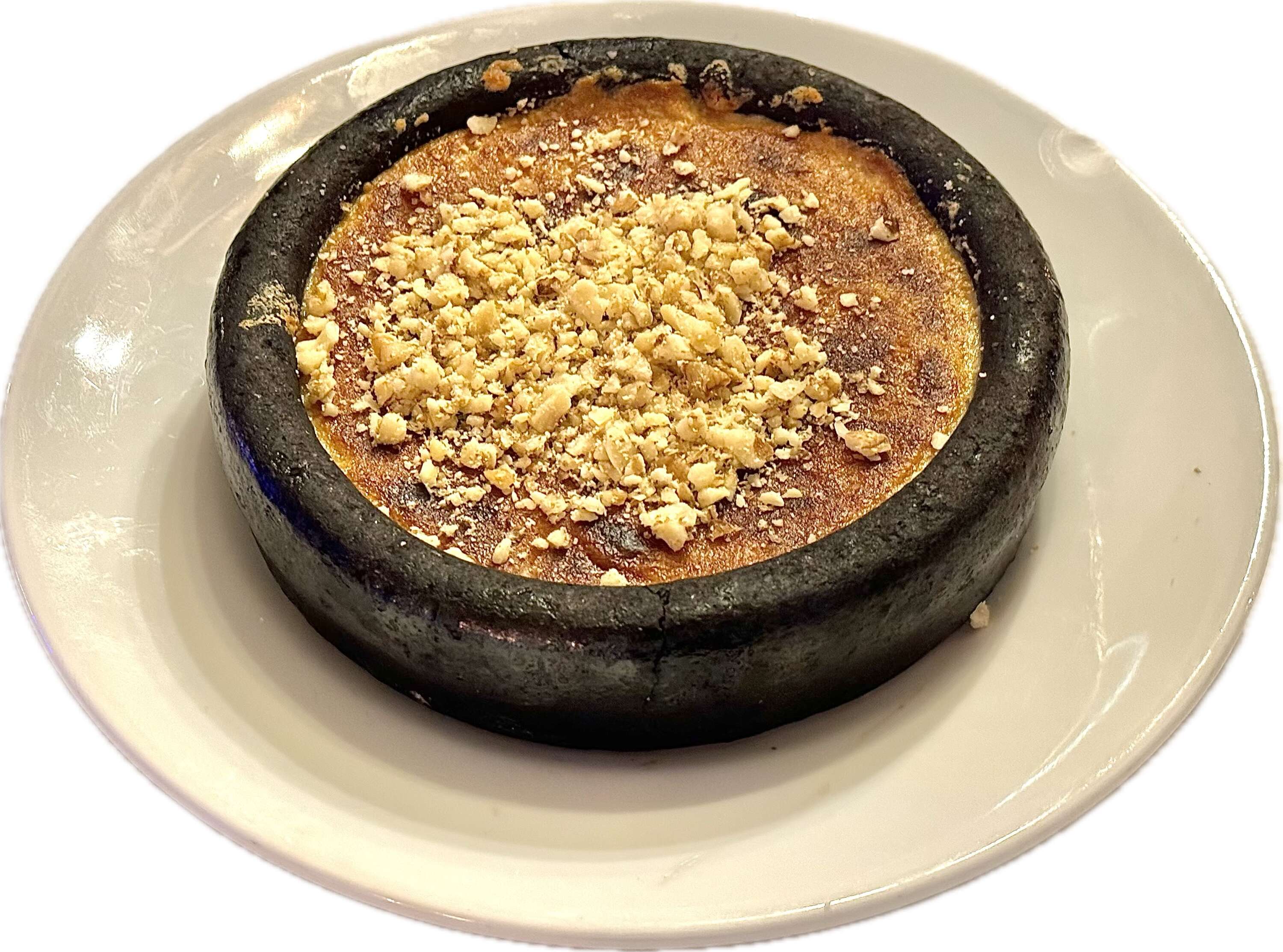 Baked tahini halva with walnuts