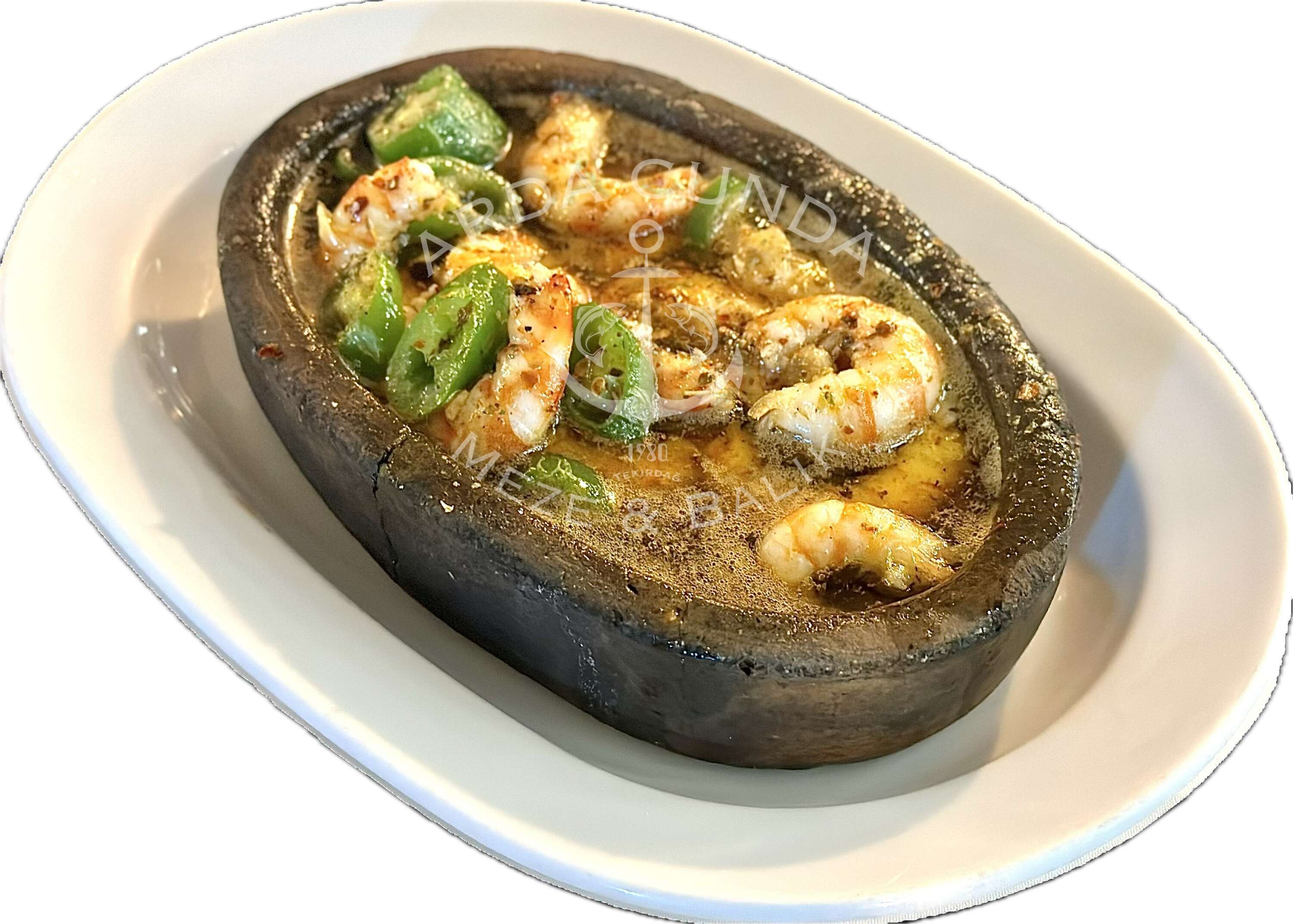 Jumbo shrimp with butter