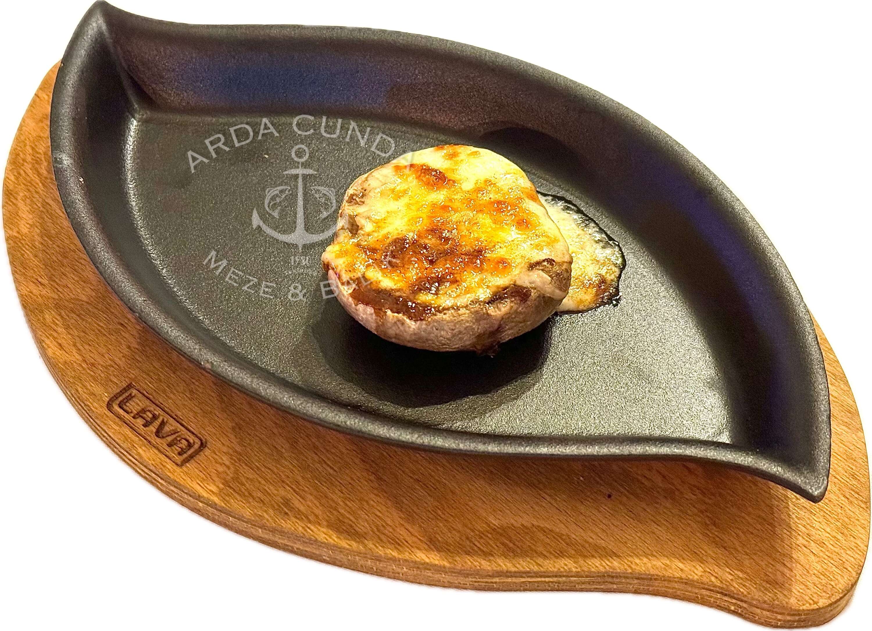 Grilled mushrooms with kaşar cheese