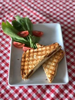 White cheese toast