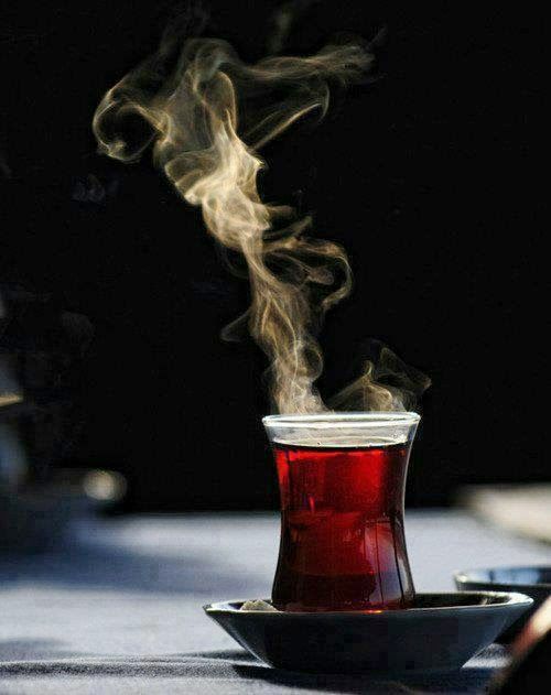 Turkish tea in a glass
