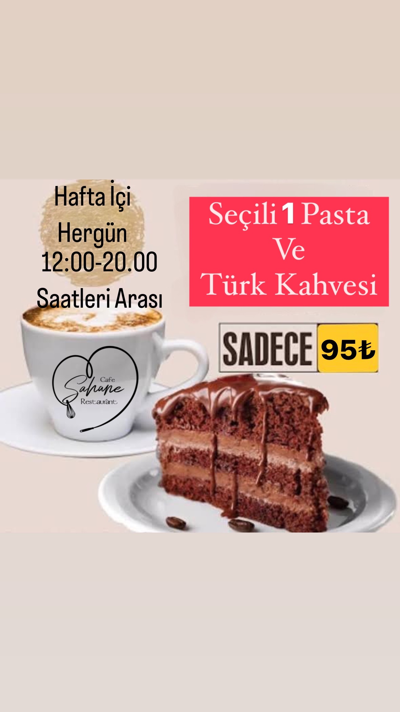 Türk Kahvesi + Pasta