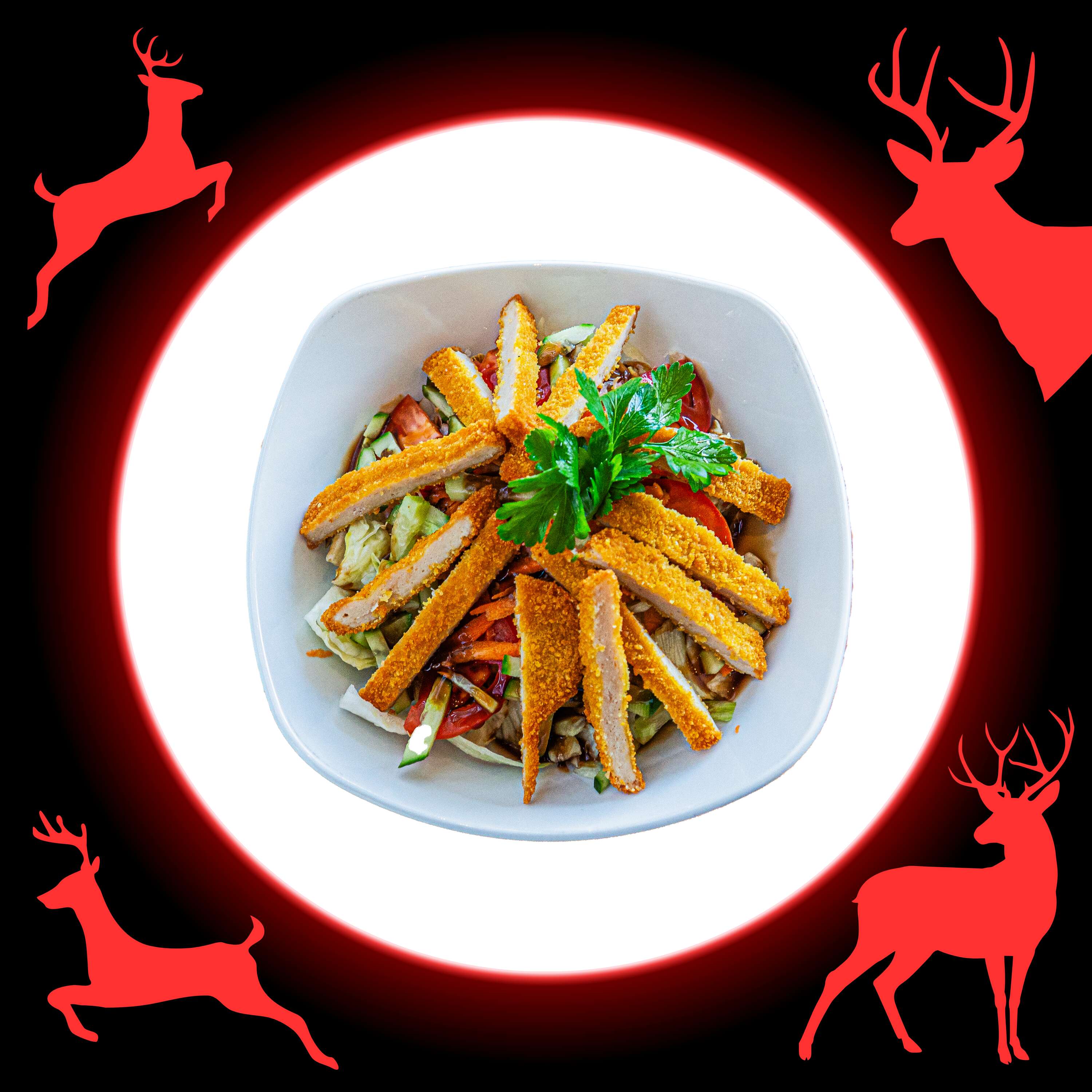 Crispy chicken salad