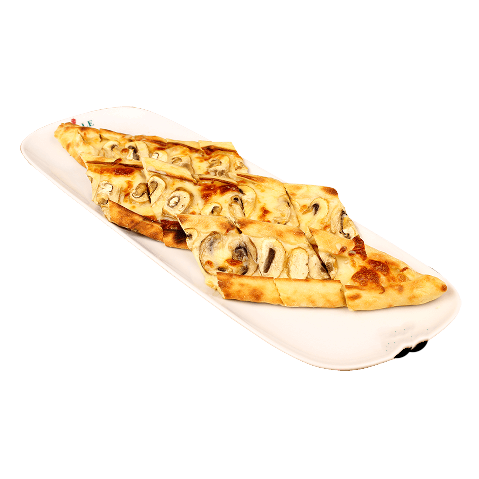 Mushroom and kaşar cheese pide