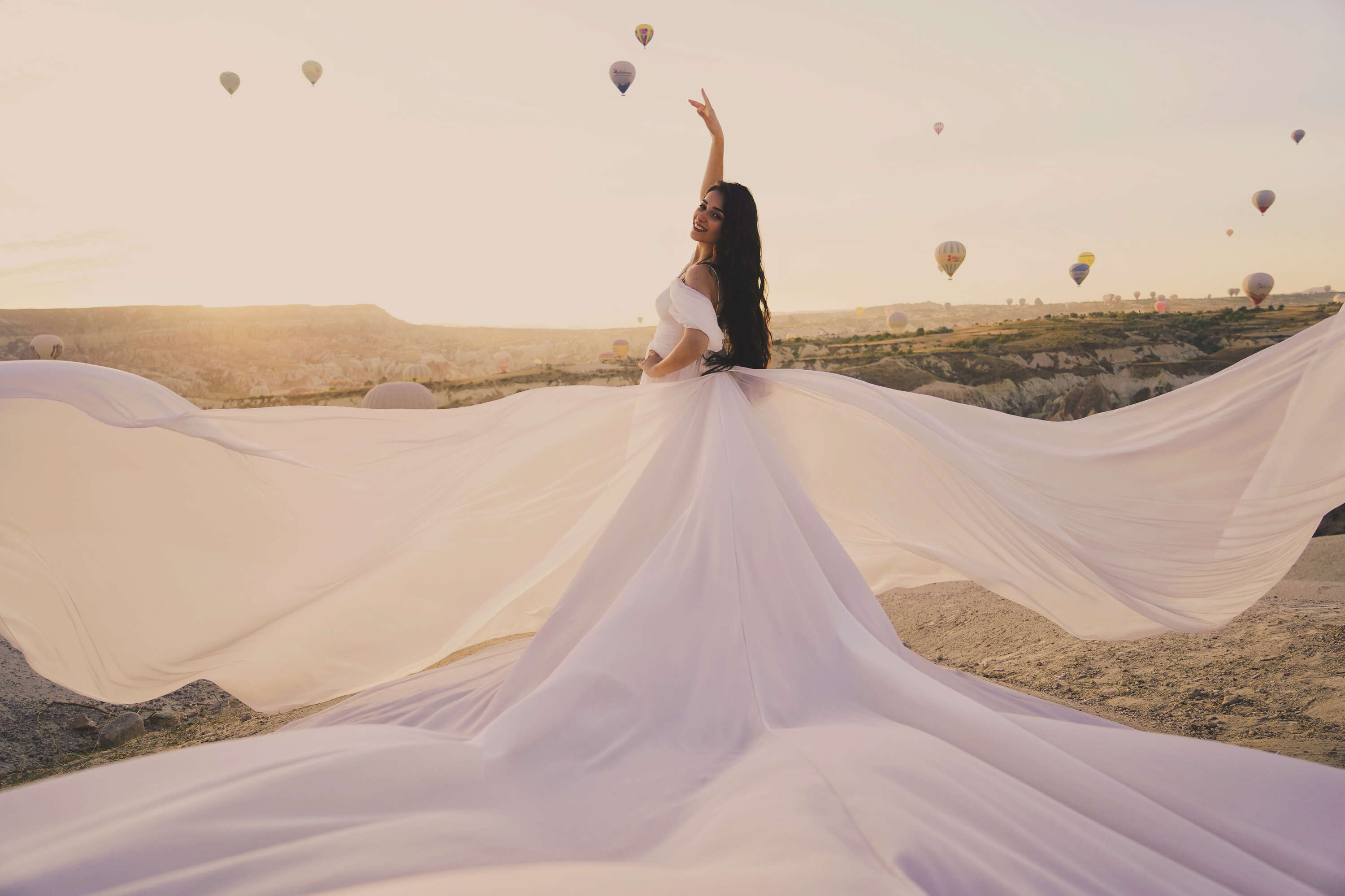 White tulle dress
