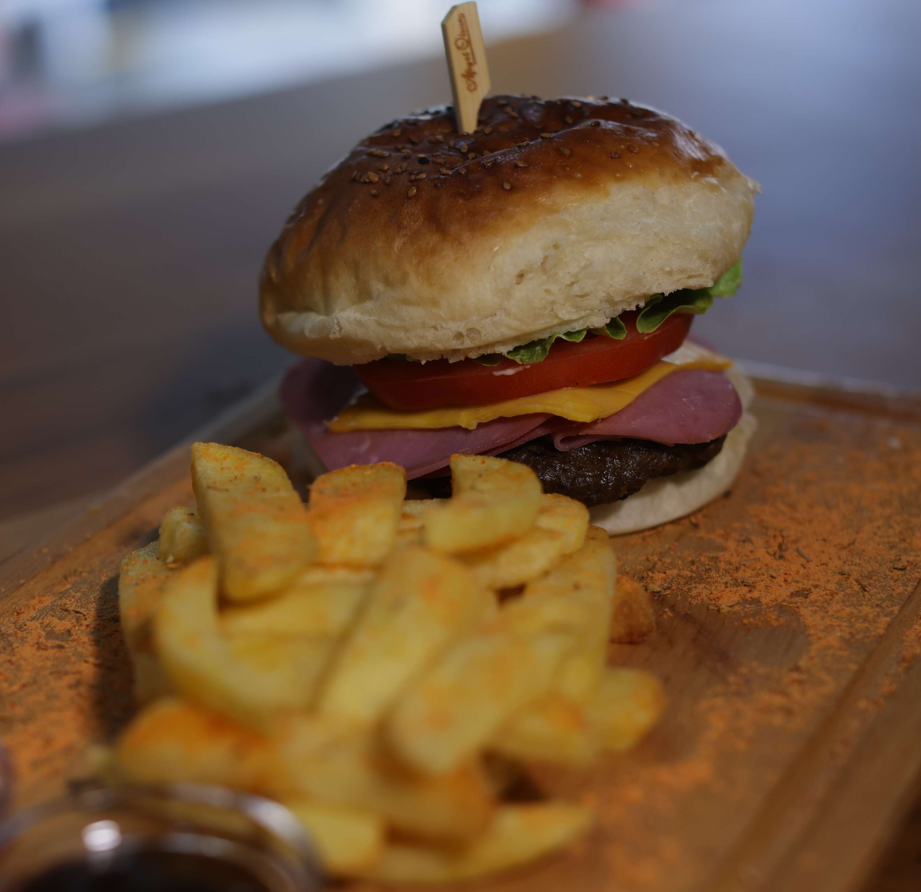 Beef ham burger