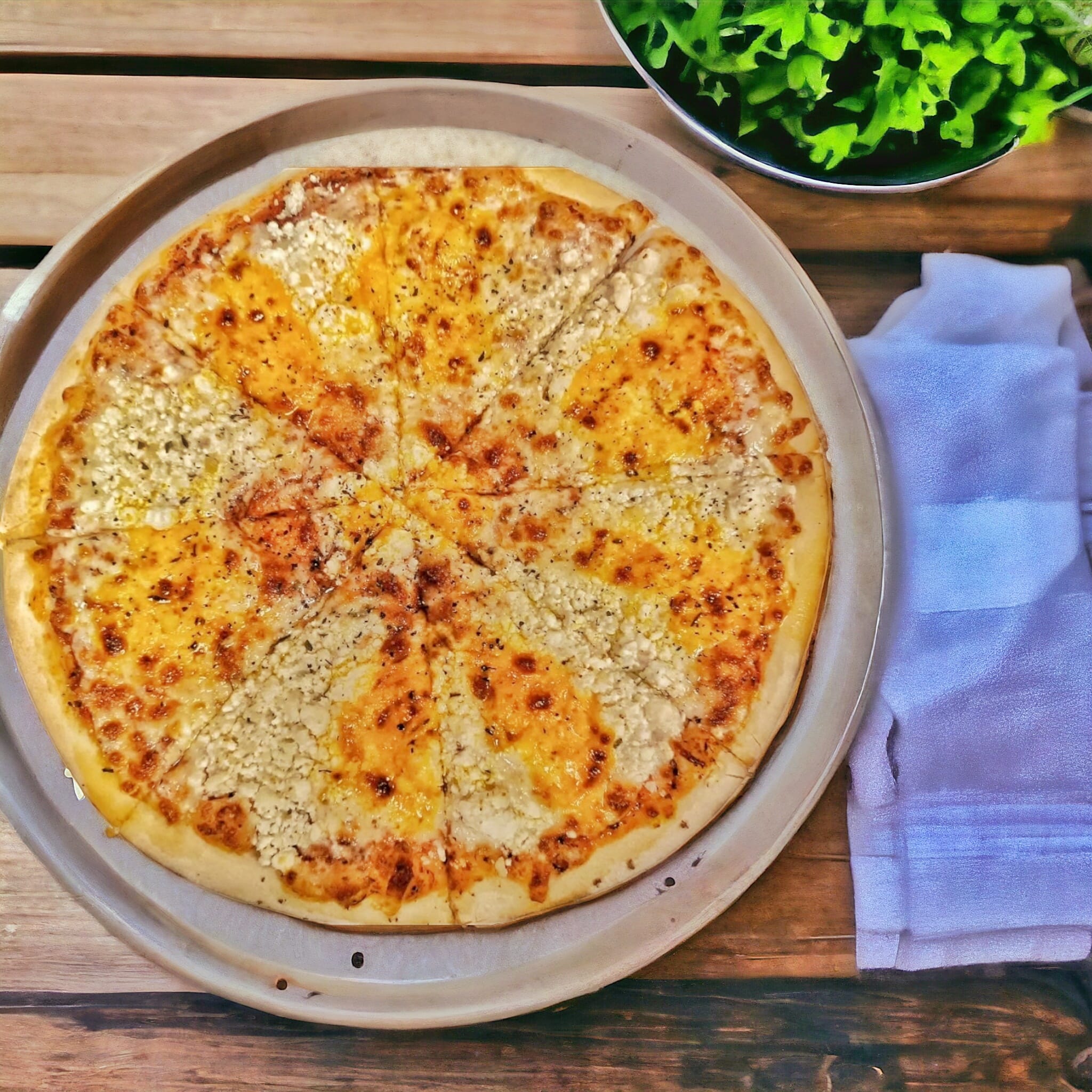 Four-Cheese Pizza