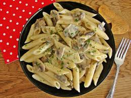 Kremalı Mantarlı Penne