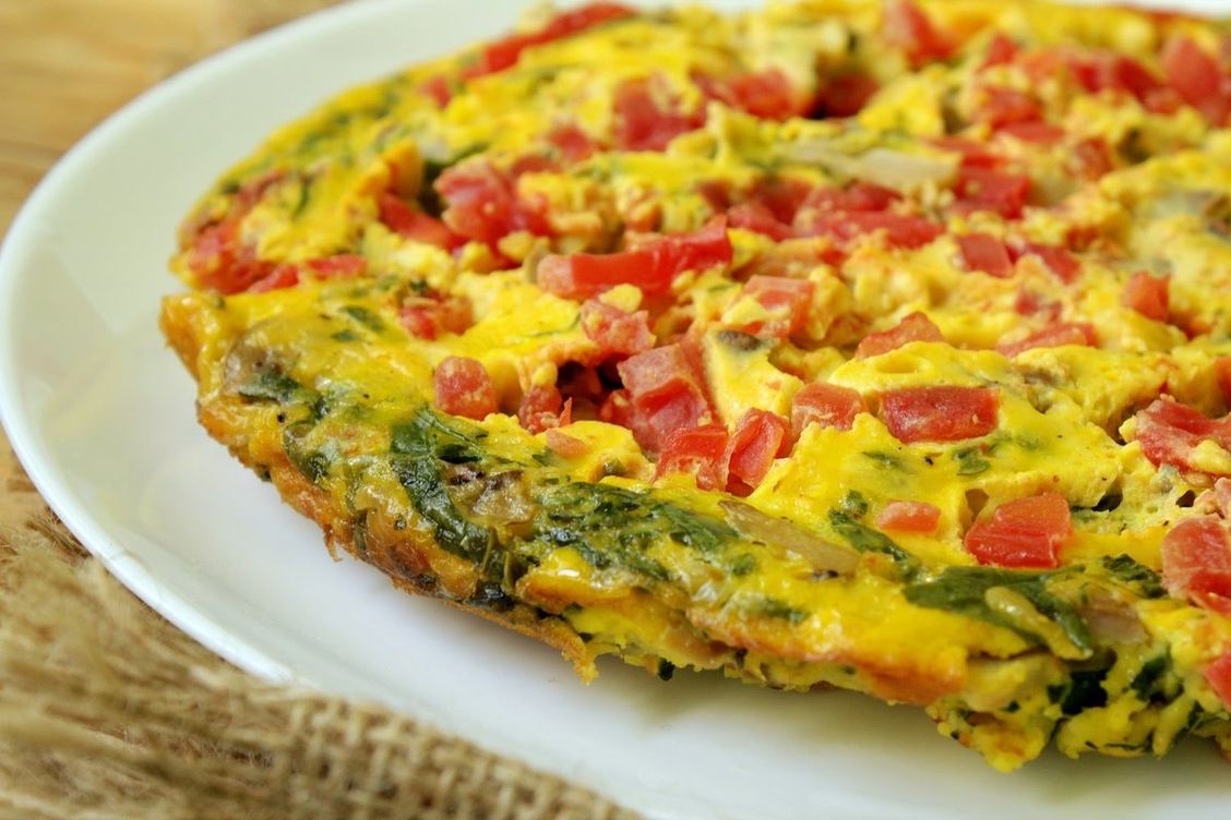 Sebzeli omlet 