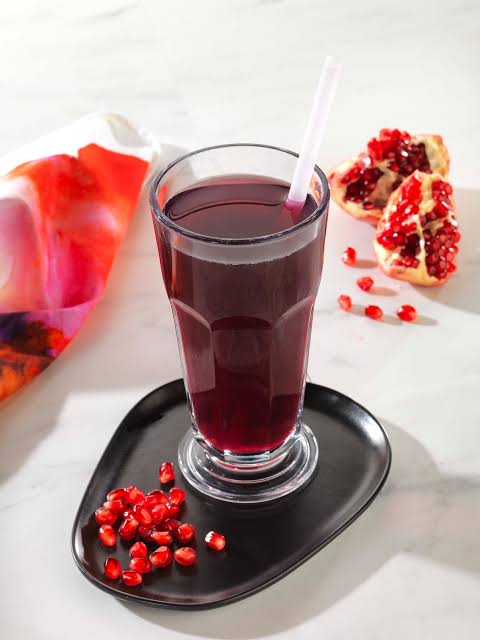 Freshly squeezed pomegranate juice