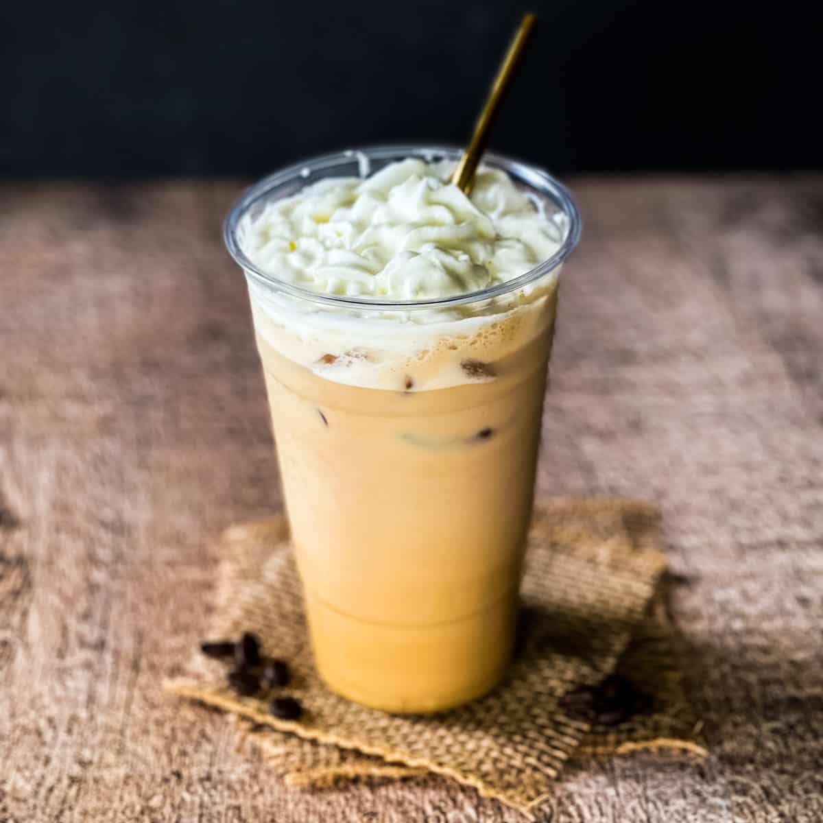 Iced White Chocolate Lavender Mocha