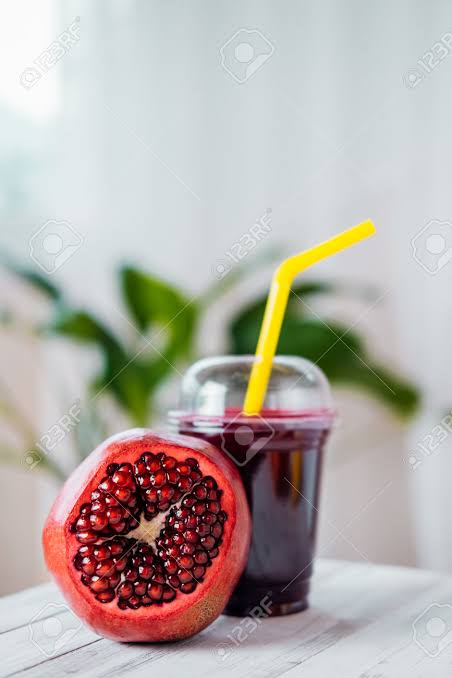 Freshly squeezed pomegranate juice