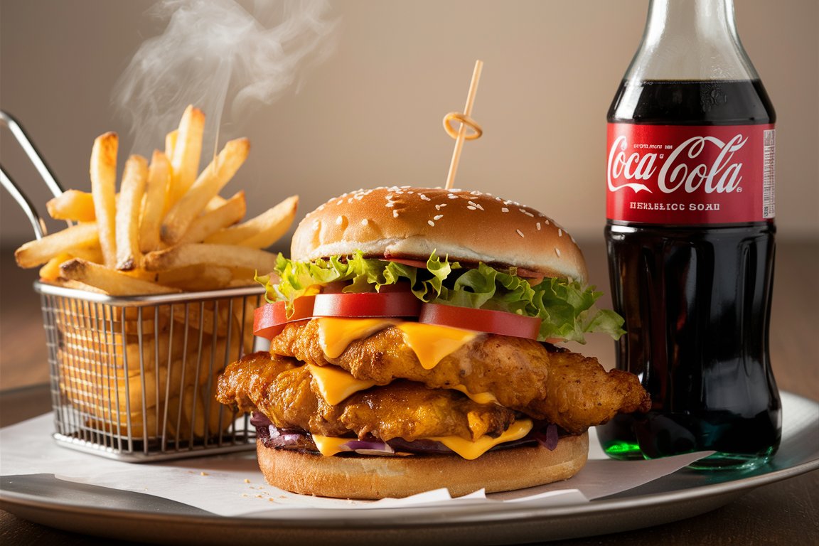 Chickenburger Menü