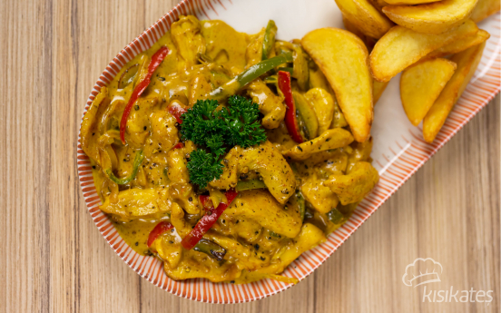 CHICKEN WITH CURRY SAUCE
