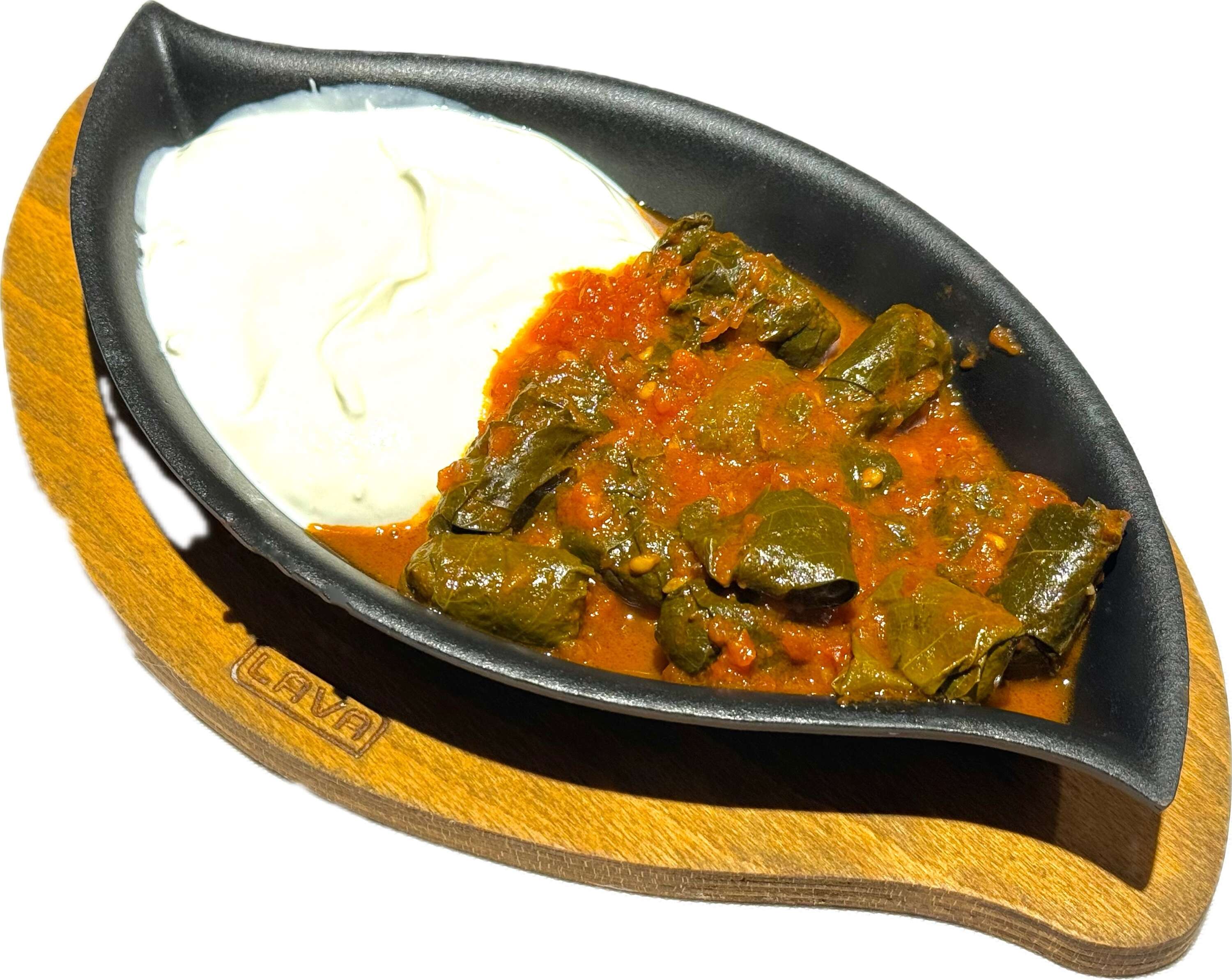 Beef-stuffed vine leaves (etli sarma)