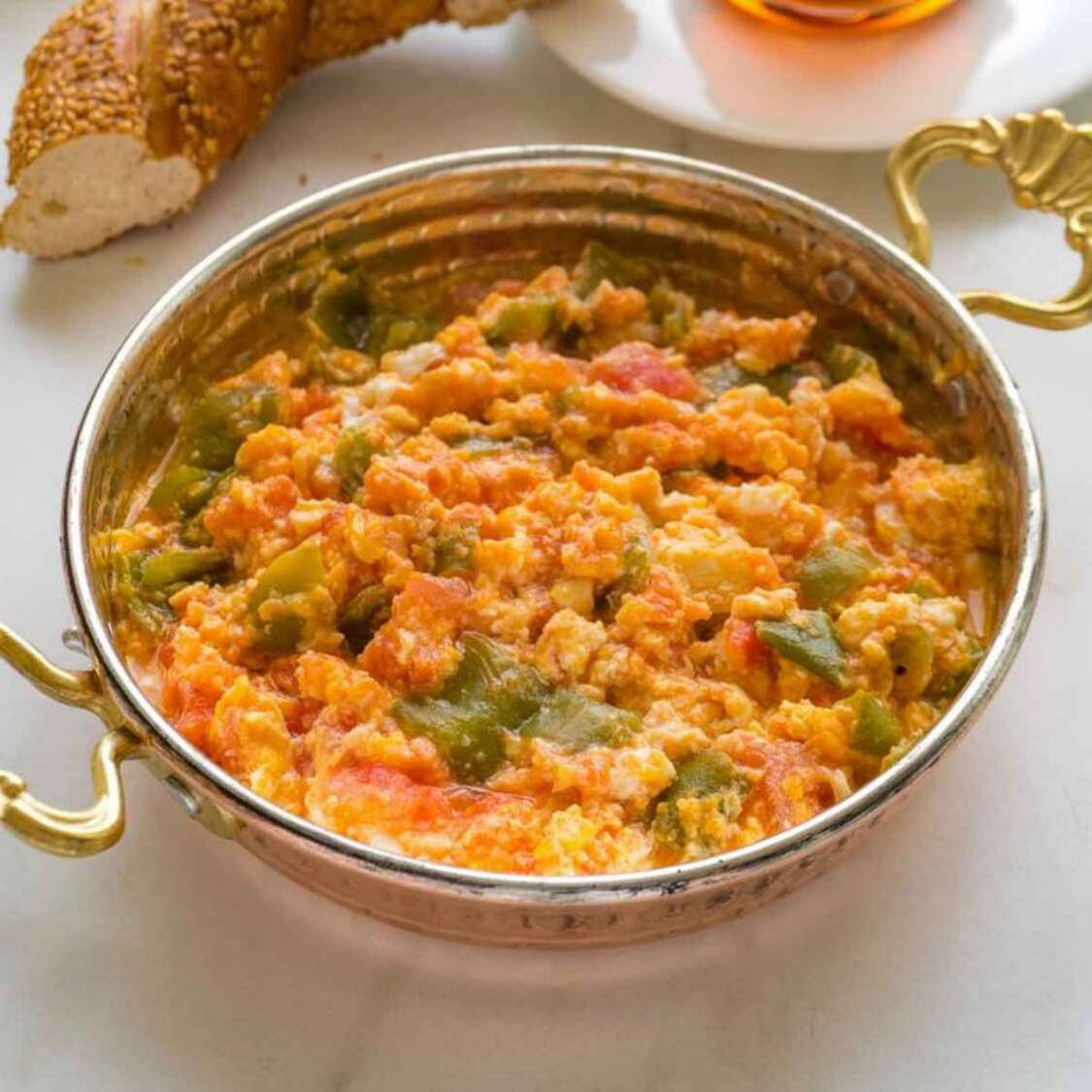 Menemen with kaşar cheese