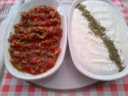 Acılı ezme ve haydari