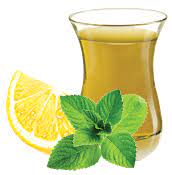 Mint and lemon tea