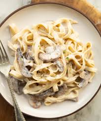 Mushroom and cream tagliatelle