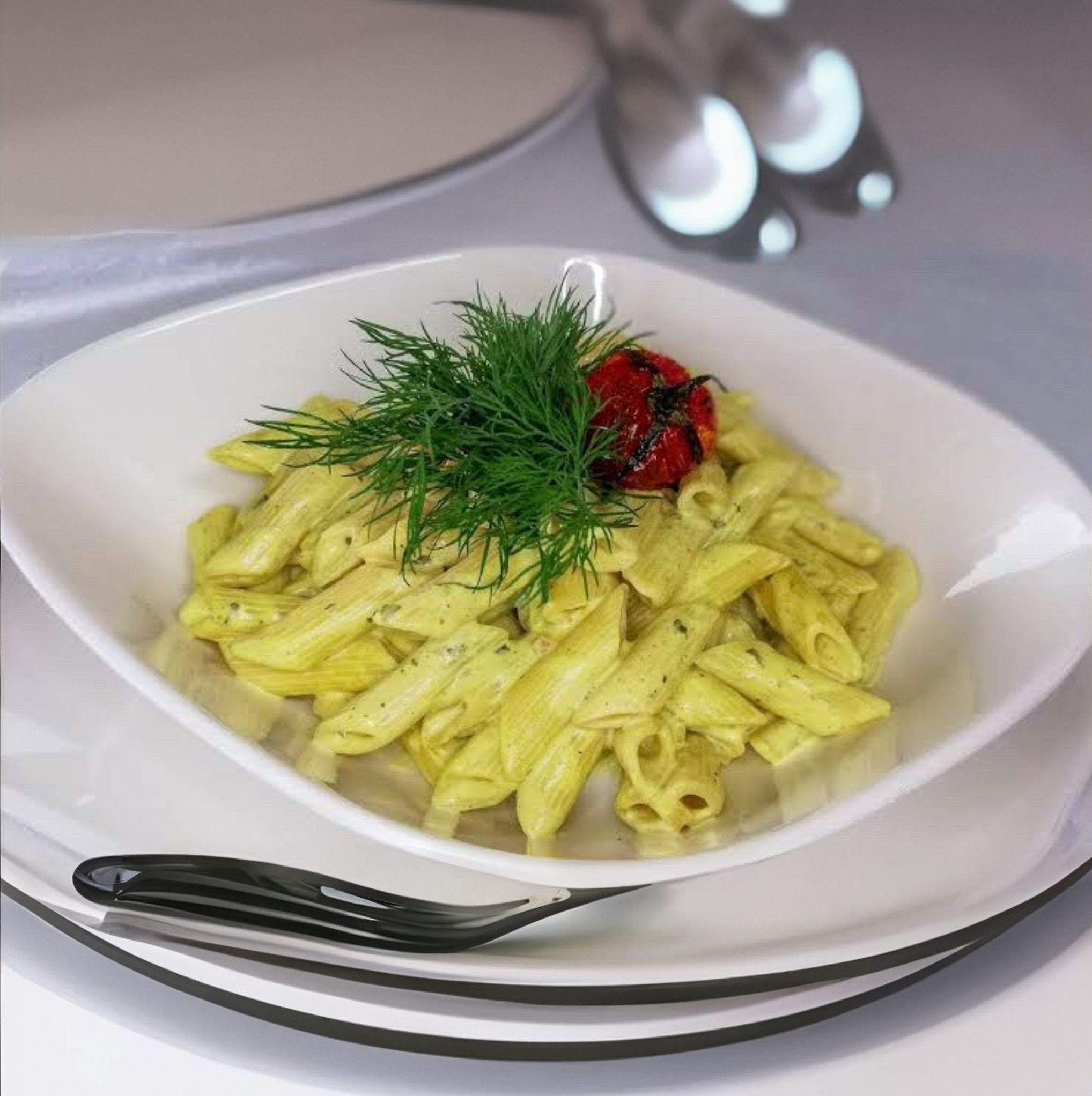 Penne with Curry Sauce