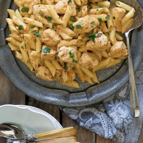 Chicken Penne with Curry Sauce