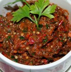 Patlıcan salatası 