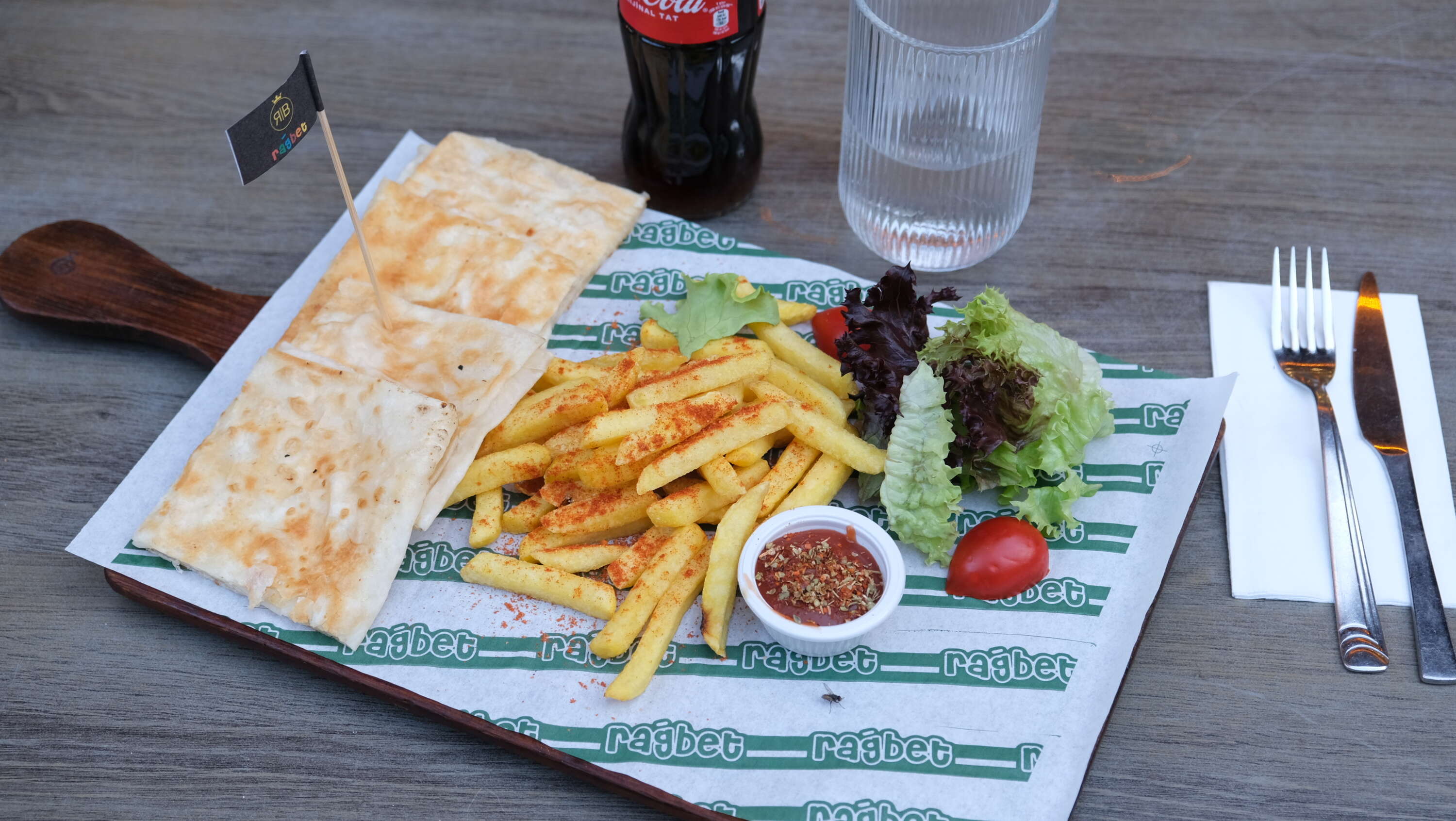 Potato and kaşar cheese gözleme